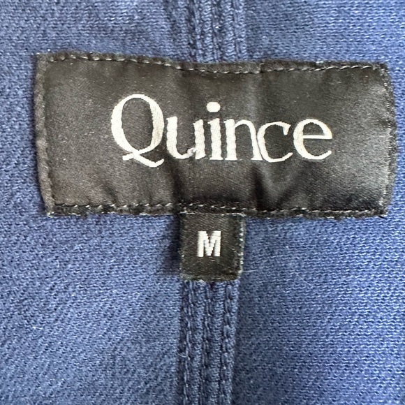 Quince Women's Organic Stretch Chore Jacket in Navy Blue Shacket Twill Medium - Picture 6 of 8